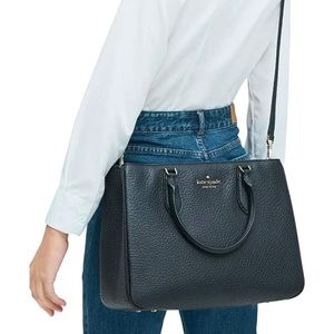 Kate Spade Leighton Pebbled Leather Satchel